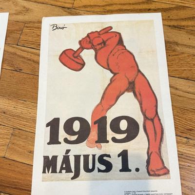 LOT 145W: 1970s Reproductions of Hungarian Soviet Propaganda from 1919