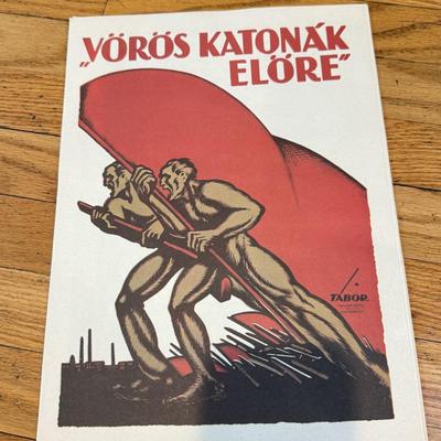 LOT 145W: 1970s Reproductions of Hungarian Soviet Propaganda from 1919