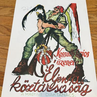 LOT 145W: 1970s Reproductions of Hungarian Soviet Propaganda from 1919