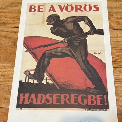 LOT 145W: 1970s Reproductions of Hungarian Soviet Propaganda from 1919