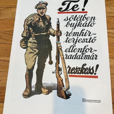 LOT 145W: 1970s Reproductions of Hungarian Soviet Propaganda from 1919