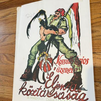 LOT 145W: 1970s Reproductions of Hungarian Soviet Propaganda from 1919