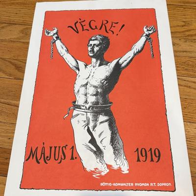 LOT 145W: 1970s Reproductions of Hungarian Soviet Propaganda from 1919
