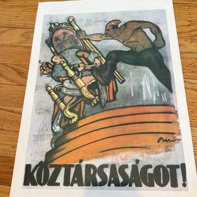 LOT 145W: 1970s Reproductions of Hungarian Soviet Propaganda from 1919