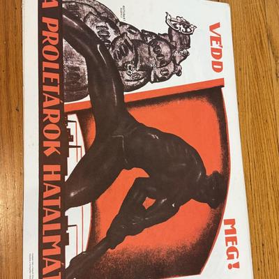 LOT 145W: 1970s Reproductions of Hungarian Soviet Propaganda from 1919