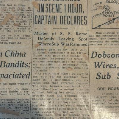 LOT 146W: Antique 1925 Brooklyn Daily Eagle Newspaper w/ COA