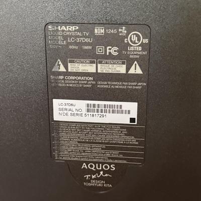 LOT 150U: Sharp Aquos TV LC-37D6U