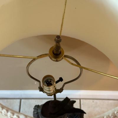 LOT 152L: Vintage Cast Metal Don Juan Table Lamp