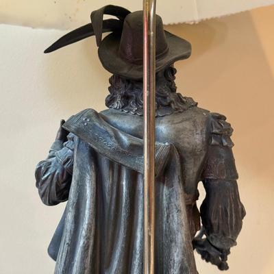 LOT 152L: Vintage Cast Metal Don Juan Table Lamp