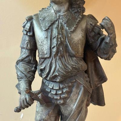 LOT 152L: Vintage Cast Metal Don Juan Table Lamp