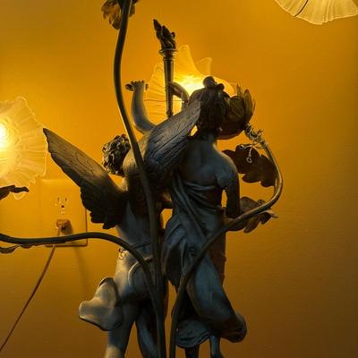 LOT 153L: Beautiful Made in France Table Lamp Signed by Artist