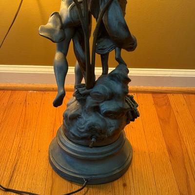 LOT 153L: Beautiful Made in France Table Lamp Signed by Artist