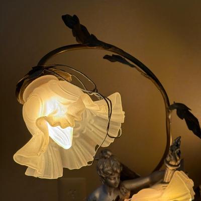 LOT 153L: Beautiful Made in France Table Lamp Signed by Artist