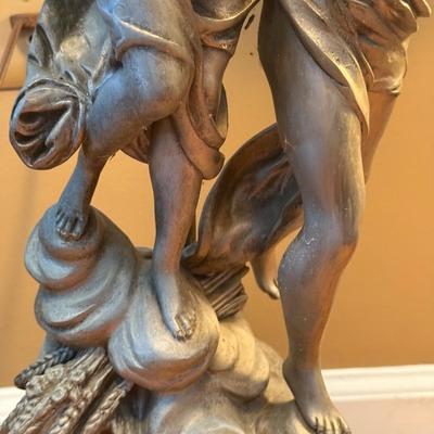 LOT 153L: Beautiful Made in France Table Lamp Signed by Artist