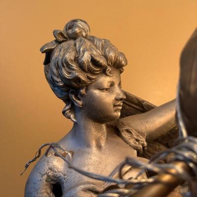 LOT 153L: Beautiful Made in France Table Lamp Signed by Artist