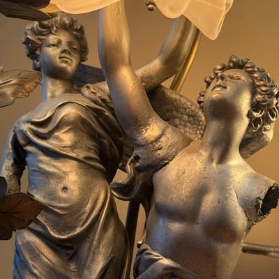 LOT 153L: Beautiful Made in France Table Lamp Signed by Artist