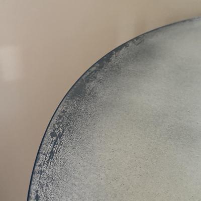 LOT 154L: Vintage Hand Made Mirrored Circle Table Signed by Artist