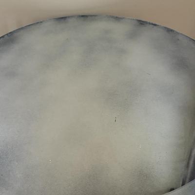 LOT 154L: Vintage Hand Made Mirrored Circle Table Signed by Artist