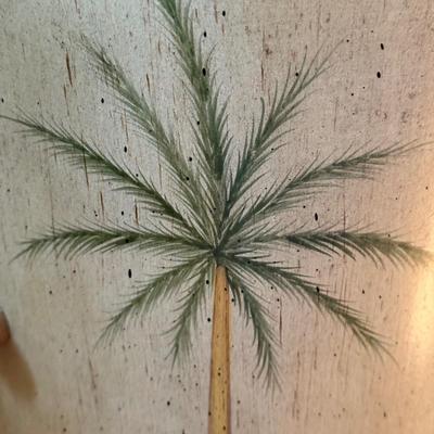 LOT 159U: Palm Tree Resin Pedestal