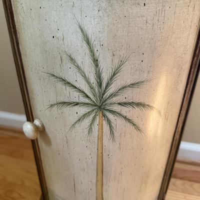 LOT 159U: Palm Tree Resin Pedestal