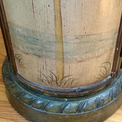 LOT 159U: Palm Tree Resin Pedestal