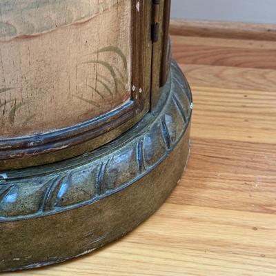 LOT 159U: Palm Tree Resin Pedestal