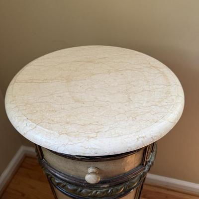 LOT 159U: Palm Tree Resin Pedestal