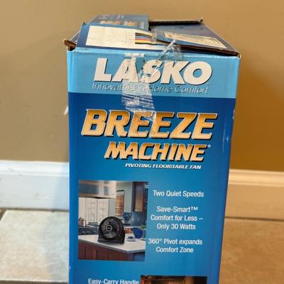 LOT 171W: Lasko Breeze Machine Table Fan & More