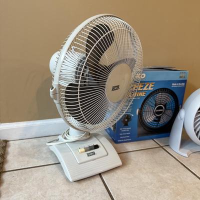 LOT 171W: Lasko Breeze Machine Table Fan & More