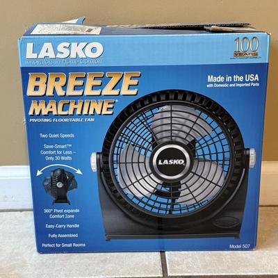 LOT 171W: Lasko Breeze Machine Table Fan & More
