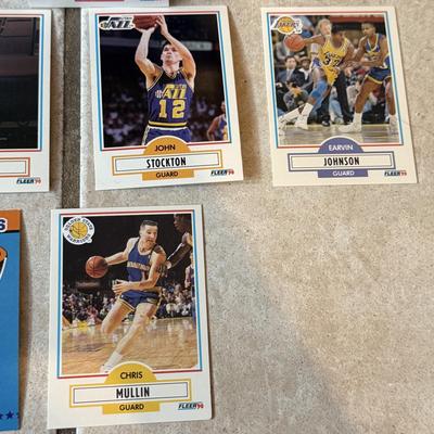 LOT 172K: Nine Open Boxes Of Fleer Basketball Cards