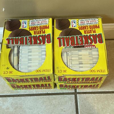 LOT 172K: Nine Open Boxes Of Fleer Basketball Cards