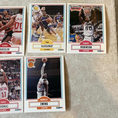 LOT 172K: Nine Open Boxes Of Fleer Basketball Cards