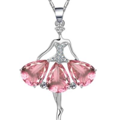 Ballerina Gemstone Pendant