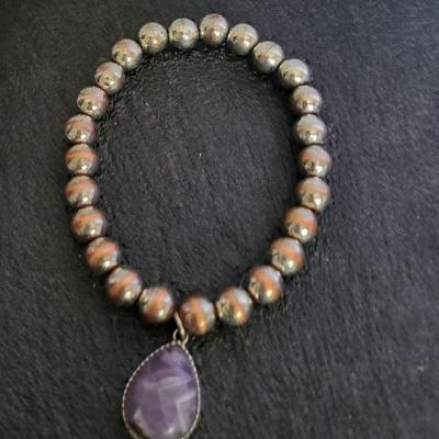 EARTHTONE BRACELETS AND BROOCH