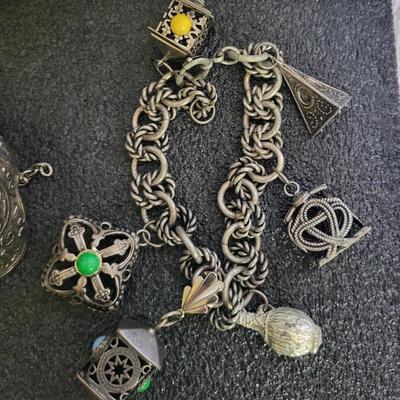 SILVER-TONE JEWELRY AND CONCHO BELT