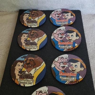 DISNEYLAND HOTEL 1993 CHARACTER PINS