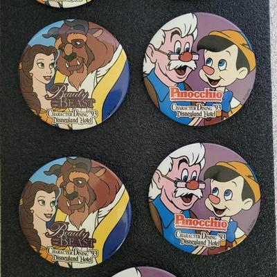 DISNEYLAND HOTEL 1993 CHARACTER PINS