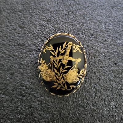 AURORA BOREALIS CRYSTAL BROOCH AND 3 OTHER VINTAGE BROOCHES