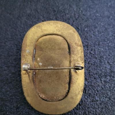 VERY OLD CAMEO BROOCH, RARE FLOWER BROOCH AND RHINESTONE FLOWER BROOCH