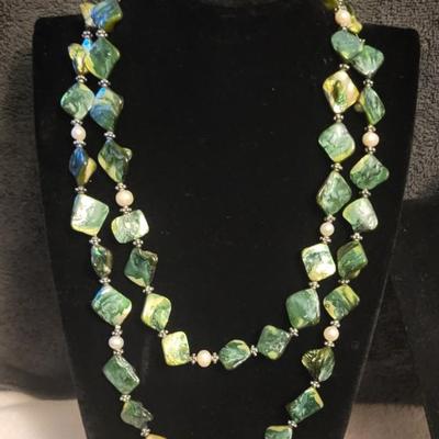 2 STONE NECKLACES