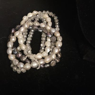 BEADED NECKLACES AND BRACELET