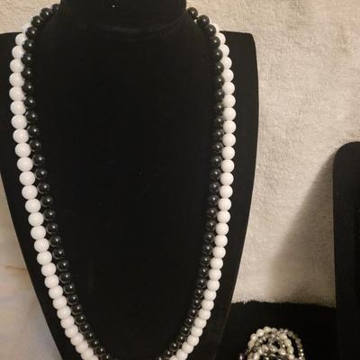 BEADED NECKLACES AND BRACELET