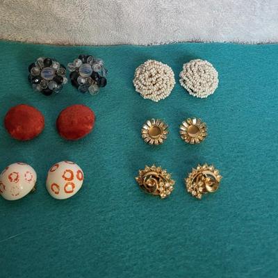 WEST GERMANY, TRIFARI, AUSTRIA & LISNER VINTAGE EARRINGS
