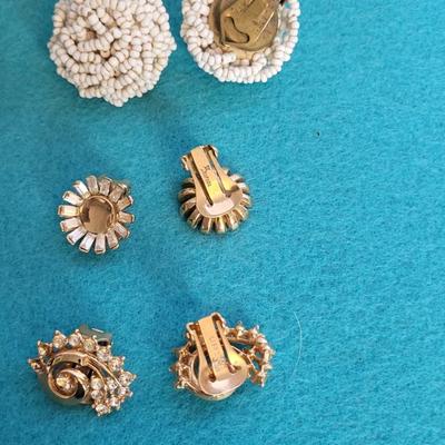 WEST GERMANY, TRIFARI, AUSTRIA & LISNER VINTAGE EARRINGS
