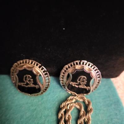KENNETH COLE CHAIN NECKLACE AND OTHER SILVER-TONE JEWELRY