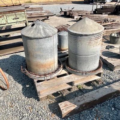 Sale Photo Thumbnail #115: Vintage Chicken Feeders