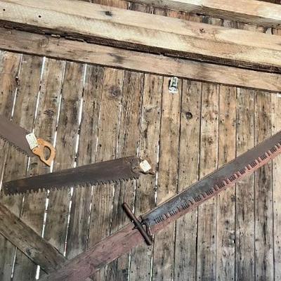 Sale Photo Thumbnail #116: Antique 2-Man Timber Saws