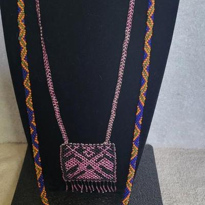 NATIVE AMERICAN BEADED NECKLACES