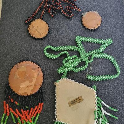 BROKEN NATIVE AMERICAN BEADED JEWELRY FOR REPAIR OR CRAFT